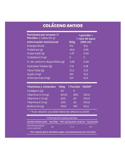 COLAGENO ANTIOX 150 GR-CASCARA FOODS