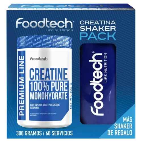 PACK CREATINA PURA MONOHIDRTADA 300 GR- FOOD TECH
