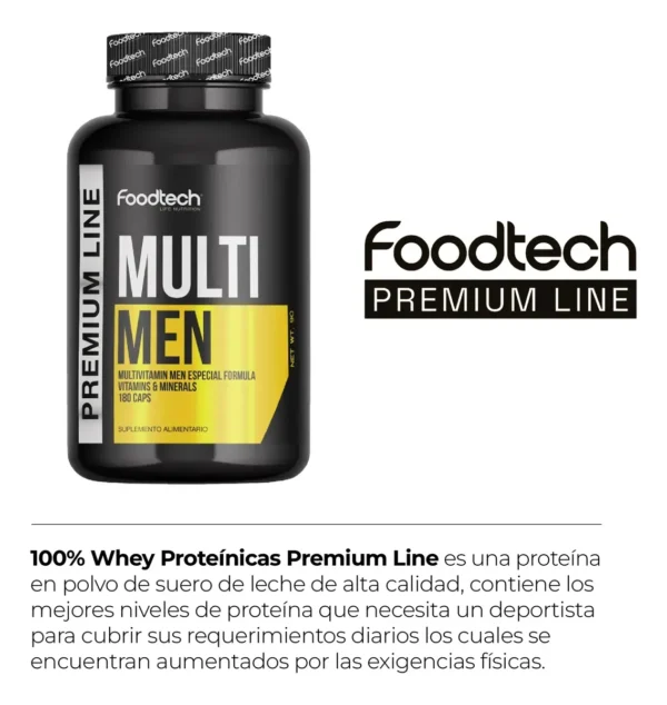 D_NQ_NP_2X_921364-MLA87560345916_072025-F MULTI MEN 180 CAPSULAS -FOODTECH