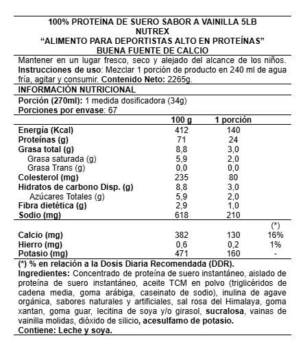 D_NQ_NP_2X_941760-MLC83704953165_042025-F-100-whey-5-lbs-nutrex WHEY PROTEINA VAINILLA 5LB - NUTREX