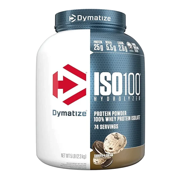 ISO 100 HIDROLIZADO COOKIES Y CREAM 5 LB - DYMATIZE