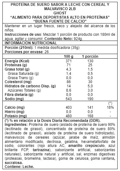WHEY PROTEIN MARSHEMALLOW CEREAL MILK 2 LB- GHOST