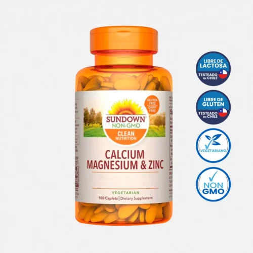 CALCIUM_MAGENSIO_Y_ZINC_100_CAP-_SUNDOW CALCIUM + MAGNESIO + ZINC 100 CAP- SUNDOWN