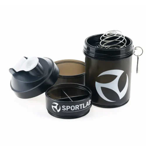 SHAKER 3 EN 1 SPORTLAB NEGRO - 400ML