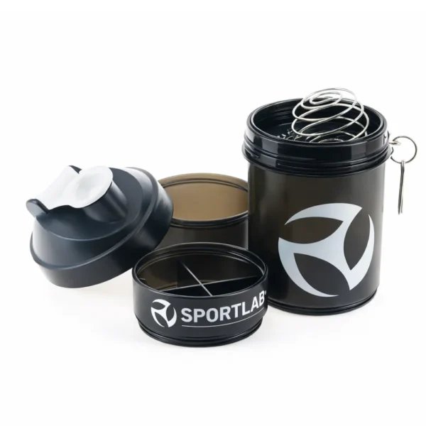 NEGRO SHAKER 3 EN 1 SPORTLAB NEGRO - 400ML
